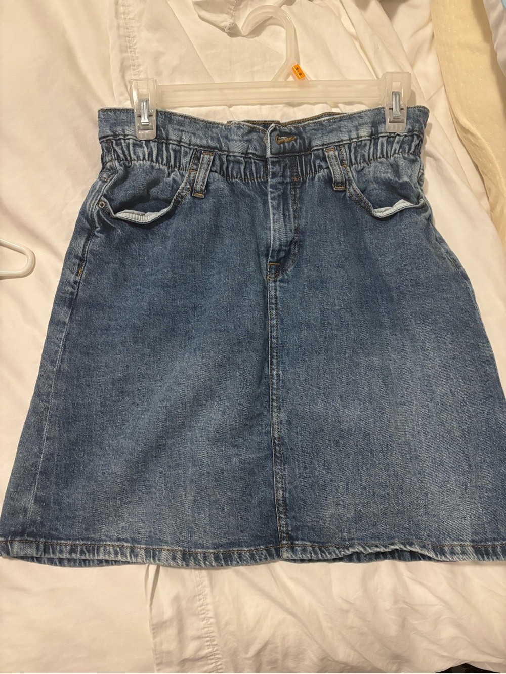 Denim skirt with elastic waistband ESPRIT brand